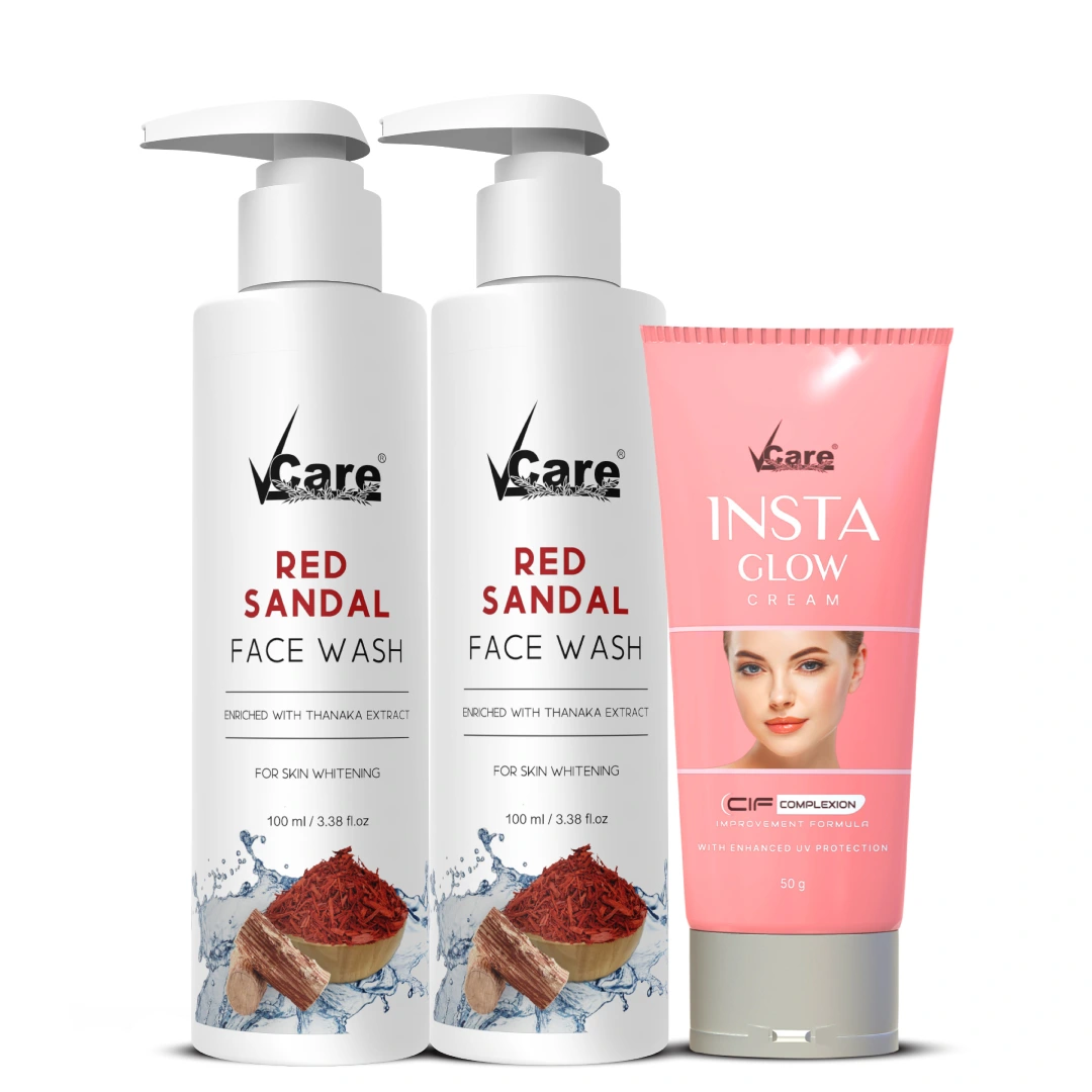 Skin Brightening Combo – Red Sandal Facewash & Insta Glow Cream