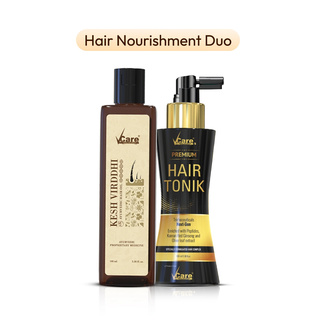 Hair Nourishment Duo – Kesh Virddhi Oil & Hair Tonik for Hair Fall Control